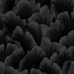 Lush - Larges Leaves in Black Tonal - by Kona Bay