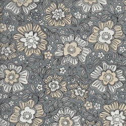 Love More -Silver Floral - by P&B Textiles