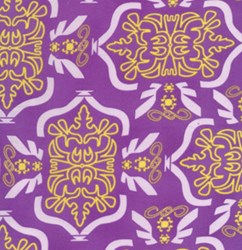End of Bolt - 75" - Tribal in Purple From Free Spirit Fabrics