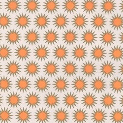 <b>Minimum 2 Yard Purchase</b><br>Paintbox Basics Mango Sun Bursts by Elizabeth Hartman for Robert Kaufman Fabrics