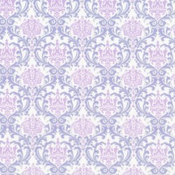 <b>Minimum 2 Yard Purchase</b><br>Piccadilly - Purple/Lilac Medallions with Silver Metallic Shimmer - by Paintbrush Studios