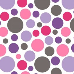 <b>Minimum 2 Yard Purchase</b><br>Lilac & Hot Pink Bubble  Shannon Cuddle Minky - 60