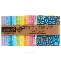 Just Added!  Tonga Treats Batiks - Mini Candy Shop - 40 Pieces 5" Square Pack - by Timeless Treasures