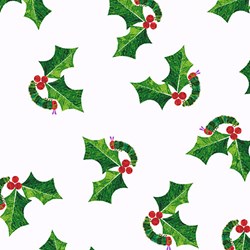 The Very Hungry Caterpillar Christmas - Holly - By Eric Carle for Andover Fabrics