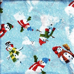 Winter's Eve - Snowmen - by John Sloane for Wilmington Prints