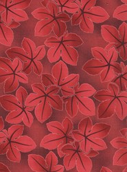 <b>Minimum 2 Yard Purchase</b><br>Falling Leaves- Red by Kona Bay Fabrics