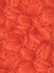 End of Bolt - 83" - Floral Legacy - Orange by Kona Bay Fabrics