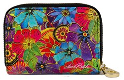 Blossoming Florals Zipper Card (Armored) Wallet