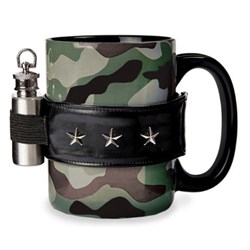 Last One!  The Camo Coffee Mug and Mini Flask