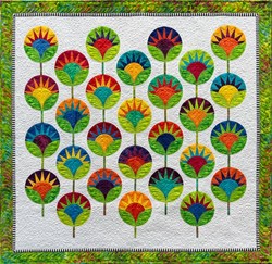 Beautiful Day  Batik Paper Foundation Quilt Kit - ****4 Star by Jacqueline de Jonge for BeColourful <br>