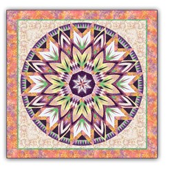 Fields of Aster  -King Size Bird of Paradise Colorway Quilt Kit<br>- a Judy Niemeyer Design and Exclusive Homespun Hearth Colorway!