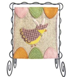 Bitty Banner Wool Applique - April Kit