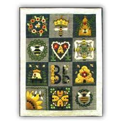 Wow - Look What We Found!  Last One!  Blessed Bee Wool Applique Quilt Kit