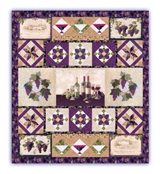 Grapes of Wreath Quilt Kit