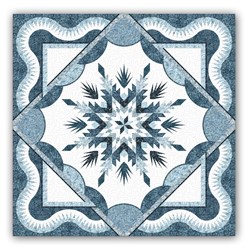 Winter's Solitude - Boughs of Holly Design and Exclusive Homespun Hearth Colorway Includes Backing!- by Judy Niemeyer