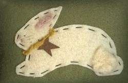 Betsy Bunny Mini Pillow by Homespun Hearth