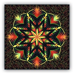 Cinco de Mayo - Tequila Lime Pattern-  Batik Paper Pieced Quilt Kit - by Judy Niemeyer Designs - Exclusive Homespun Hearth Colorway