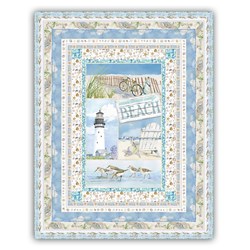 More Back in Stock!  Exclusive Coastal Paradise Quilt Kit - Includes Backing