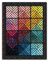 Rainbow Dreams Lap Size Quilt Kit - A Fractured Paint Box Exclusive<br>300 Day Quilt Challenge ~ Quilt #8