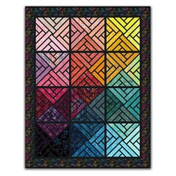 Rainbow Dreams Lap Size Quilt Kit - A Fractured Paint Box Exclusive300 Day Quilt Challenge ~ Quilt #8