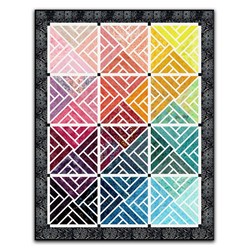 Rainbow Delight Lap Size Quilt Kit - A Fractured Paint Box Exclusive300 Day Quilt Challenge ~ Quilt #9