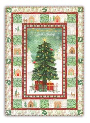 More Back in Stock!<br>  Frosted Holiday Wall Hanging Quilt with Optional Light Pack