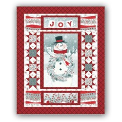 New!  Frosty Friends Flannel Joy Quilt by Jan Shade Beach for Henry Glass Fabrics!