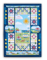 New! Happy Glamping  Quilt Kit & Apron Kit Duo- Let's Have Fun!