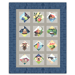 In the Beginning Wool & Silk Matka Quilt Kit - Includes Silk Matka Backing!