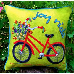 New!  Joy Ride Wool Applique Pillow Kit!