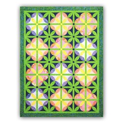 Melon Blossom Full Size Quilt Pattern by Tammy Silvers of Tamarinis