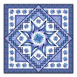 Mystic Reef Queen Size Quilt Kit - A Turtle Island Exclusive<br>300 Day Quilt Challenge ~ Quilt #10