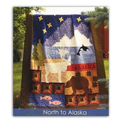 Last One!  North to Alaska Queen Size Quilt - Includes Backing