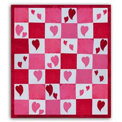 Minky Peek-a-Boo Bubble Hearts Quilt Pattern Download