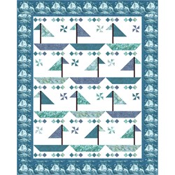 New!  Sailin' Dreaming Afternoon Bayside Blues Quilt Kit