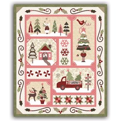 Sew Merry Quilt Kit - Pink/Light Version by The Quilt Company