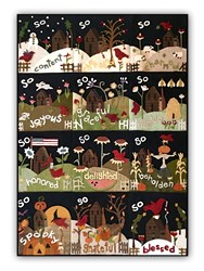 Back in Stock! <br> So Blessed Applique Flannel Quilt