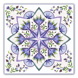 Valley Blossoms - Queen Size Heaven Scent Colorway Quilt Kit<br>- a Judy Niemeyer Design and Exclusive Homespun Hearth Colorway!