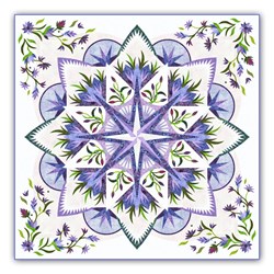 Valley Blossoms - Queen Size Heaven Scent Colorway Quilt Kit- a Judy Niemeyer Design and Exclusive Homespun Hearth Colorway!