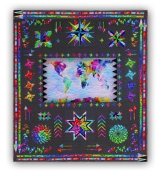 The Wanderer All-Inclusive Quilt Kit - Black Background