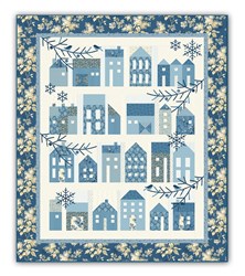 Winter Village All Inclusive Quilt Kit - With Beautiful Dark Outer Border and Backing too!