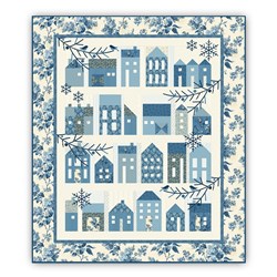 Winter Village All Inclusive Quilt Kit - With Sweet Light Outer Border and Backing  too!