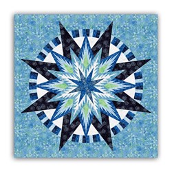 Wishing Star Bright  Batik Paper Pieced Quilt Kit - by Judy Niemeyer Designs - Exclusive Homespun Hearth Colorway - Includes Backing!