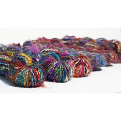 Carded Recycled Silk Sari Yarn 80yd 100g