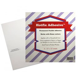 Hotfix Fabric to Fabric Adhesive - 12in x 12in 6 pack