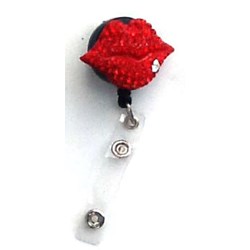 Red Hot Lips Bling Clip