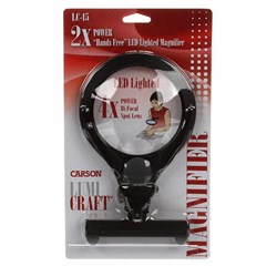 Lumi Craft 2x Power Hand's Free LED Lighted Magnifier