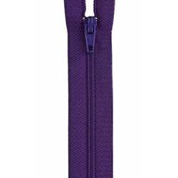All-Purpose Polyester Coil Zipper 16in Purple