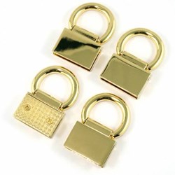 Edge Connector Strap Anchors in Gold (4 Pack)