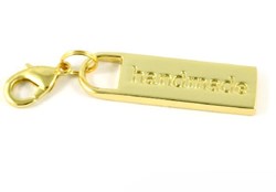 Zipper Pull "handmade" in Gold